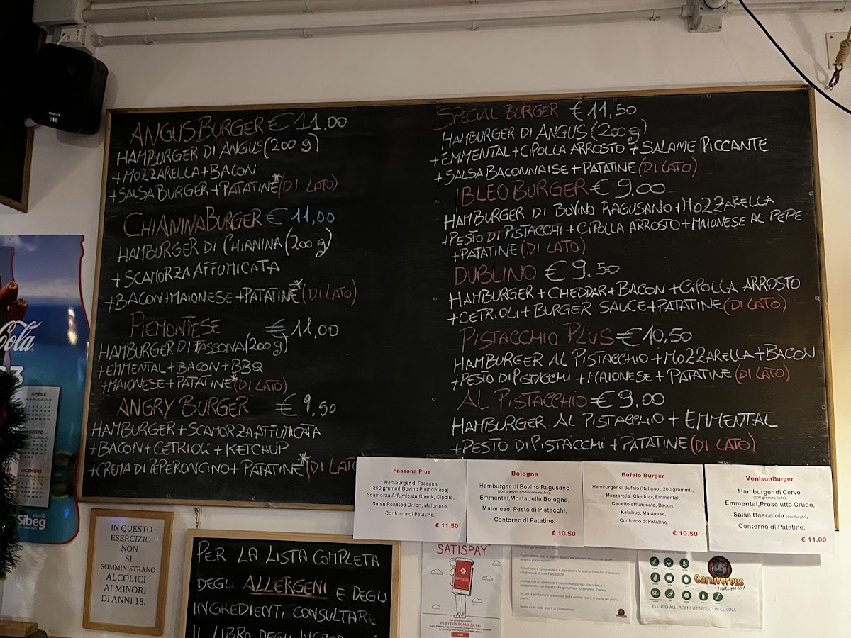 Menu Carnivorous Panineria Hamburgheria-2